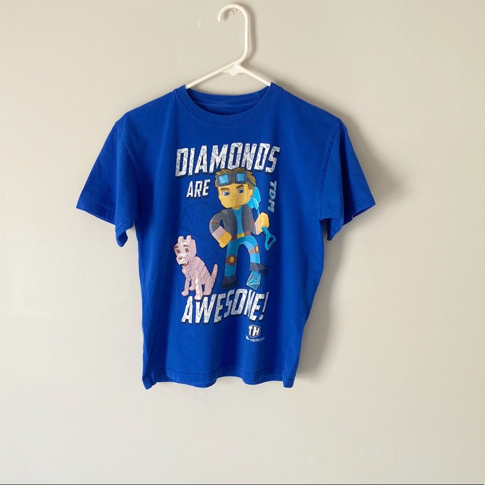 Tube Hero’s Diamonds Are Awesome!! Boys Short Sleeve Tee